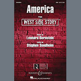 Download or print Leonard Bernstein America (from West Side Story) (arr. William Stickles) Sheet Music Printable PDF -page score for Broadway / arranged SSA Choir SKU: 533458.