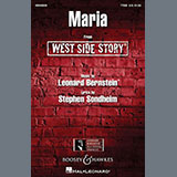 Download or print Leonard Bernstein Maria (from West Side Story) (arr. William Stickles) Sheet Music Printable PDF -page score for Broadway / arranged TTBB Choir SKU: 533452.