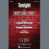Download or print Leonard Bernstein Tonight (from West Side Story) (arr. William Stickles) Sheet Music Printable PDF -page score for Broadway / arranged SATB Choir SKU: 533467.