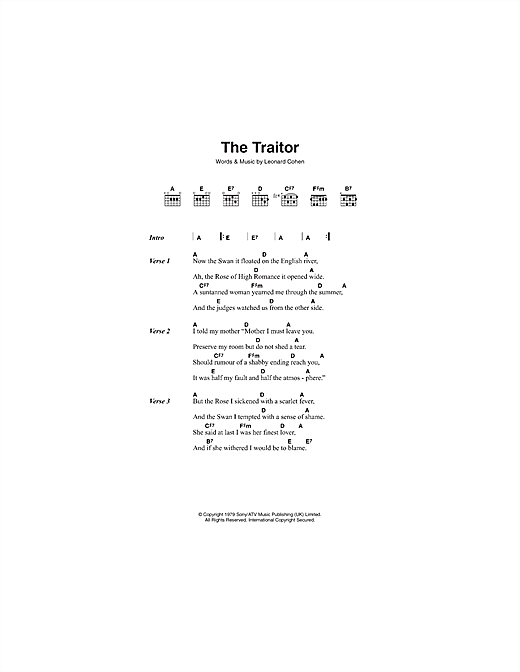 traitor Sheet Music | Olivia Rodrigo | Piano, Vocal & Guitar Chords  (Right-Hand Melody)