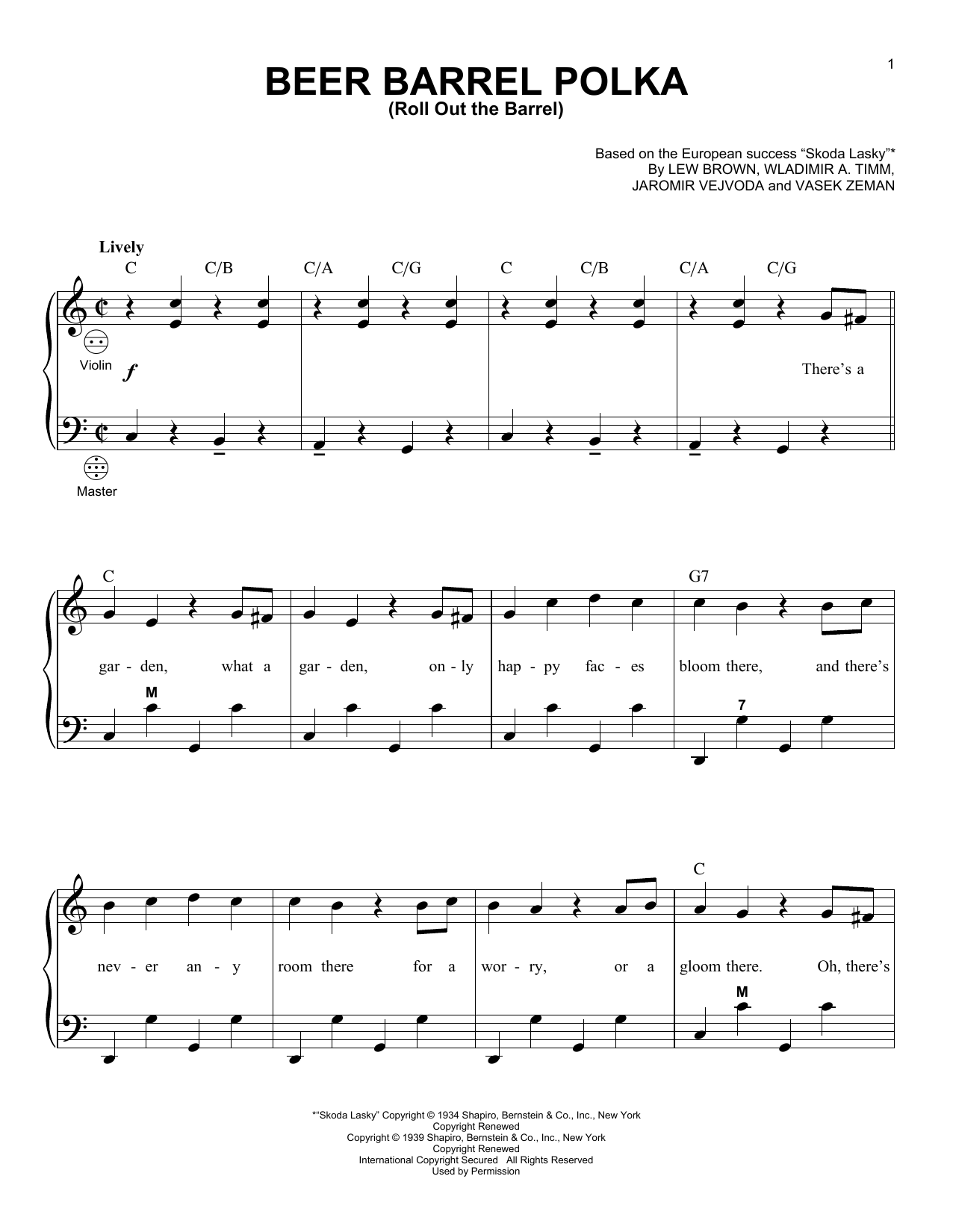 Download Gary Meisner Beer Barrel Polka (Roll Out The Barrel) Sheet Music and learn how to play Accordion PDF digital score in minutes