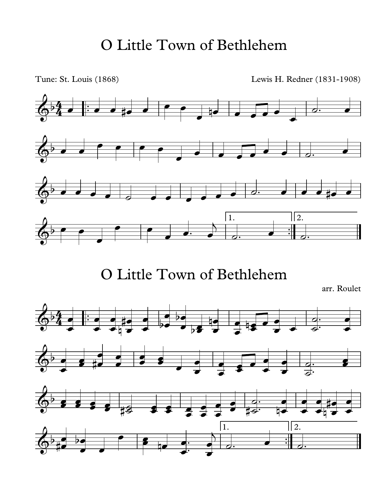 Download Lewis H. Redner O Little Town Of Bethlehem (arr. Patrick Roulet) Sheet Music and learn how to play Marimba Solo PDF digital score in minutes