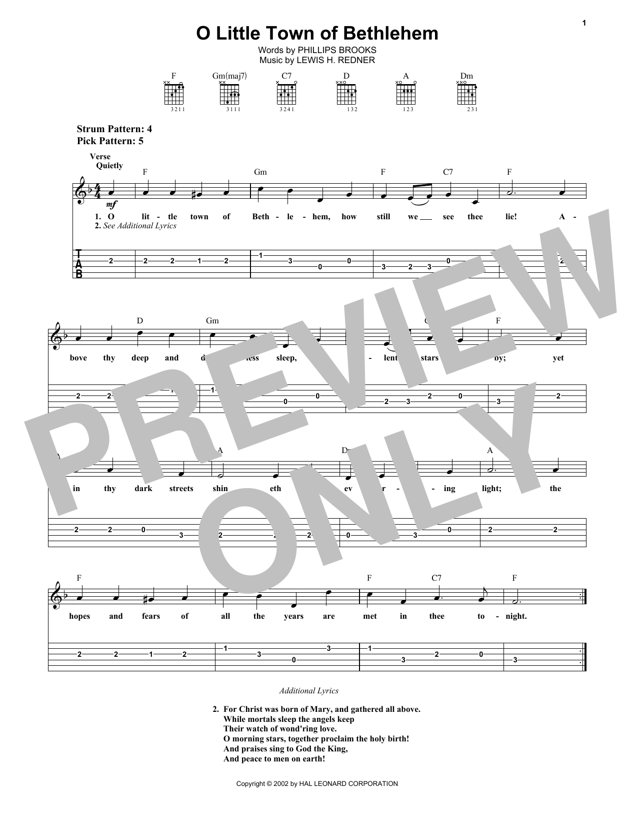 Download Lewis H. Redner O Little Town Of Bethlehem Sheet Music and learn how to play Clarinet Duet PDF digital score in minutes