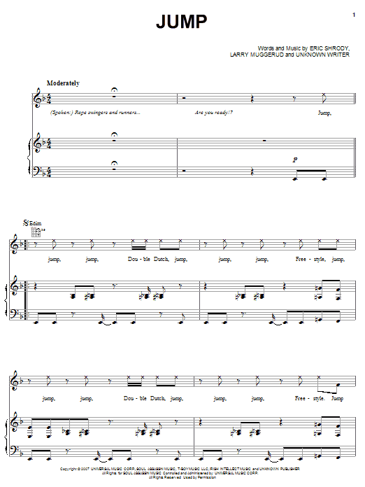 Download Lil' Josh Jump Sheet Music and learn how to play Piano, Vocal & Guitar (Right-Hand Melody) PDF digital score in minutes