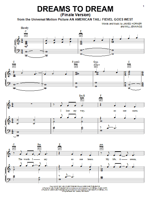 Download Linda Ronstadt Dreams To Dream (Finale Version) Sheet Music and learn how to play Melody Line, Lyrics & Chords PDF digital score in minutes