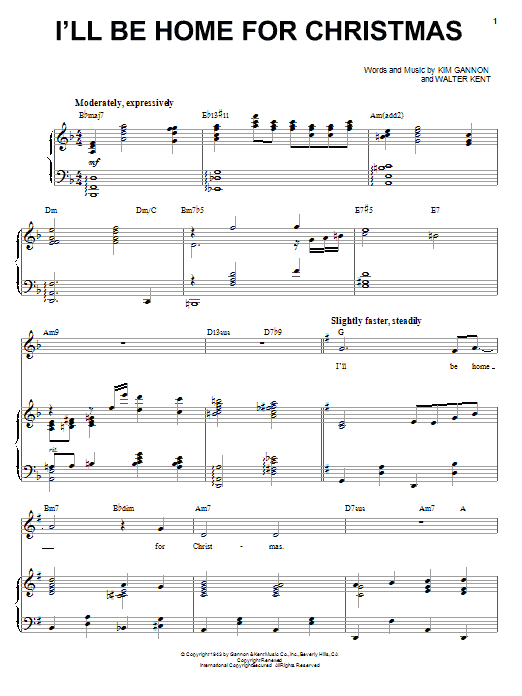 Download Linda Ronstadt I'll Be Home For Christmas Sheet Music and learn how to play Piano & Vocal PDF digital score in minutes