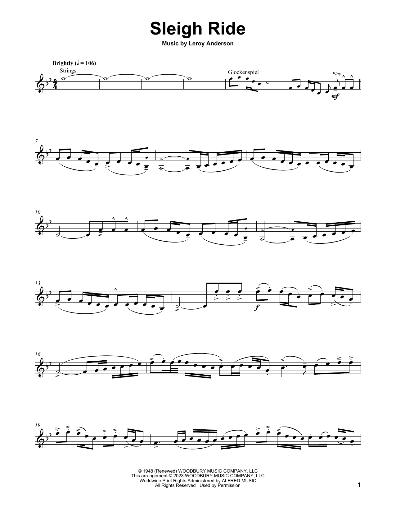 Download Lindsey Stirling Sleigh Ride Sheet Music and learn how to play Violin Duet PDF digital score in minutes