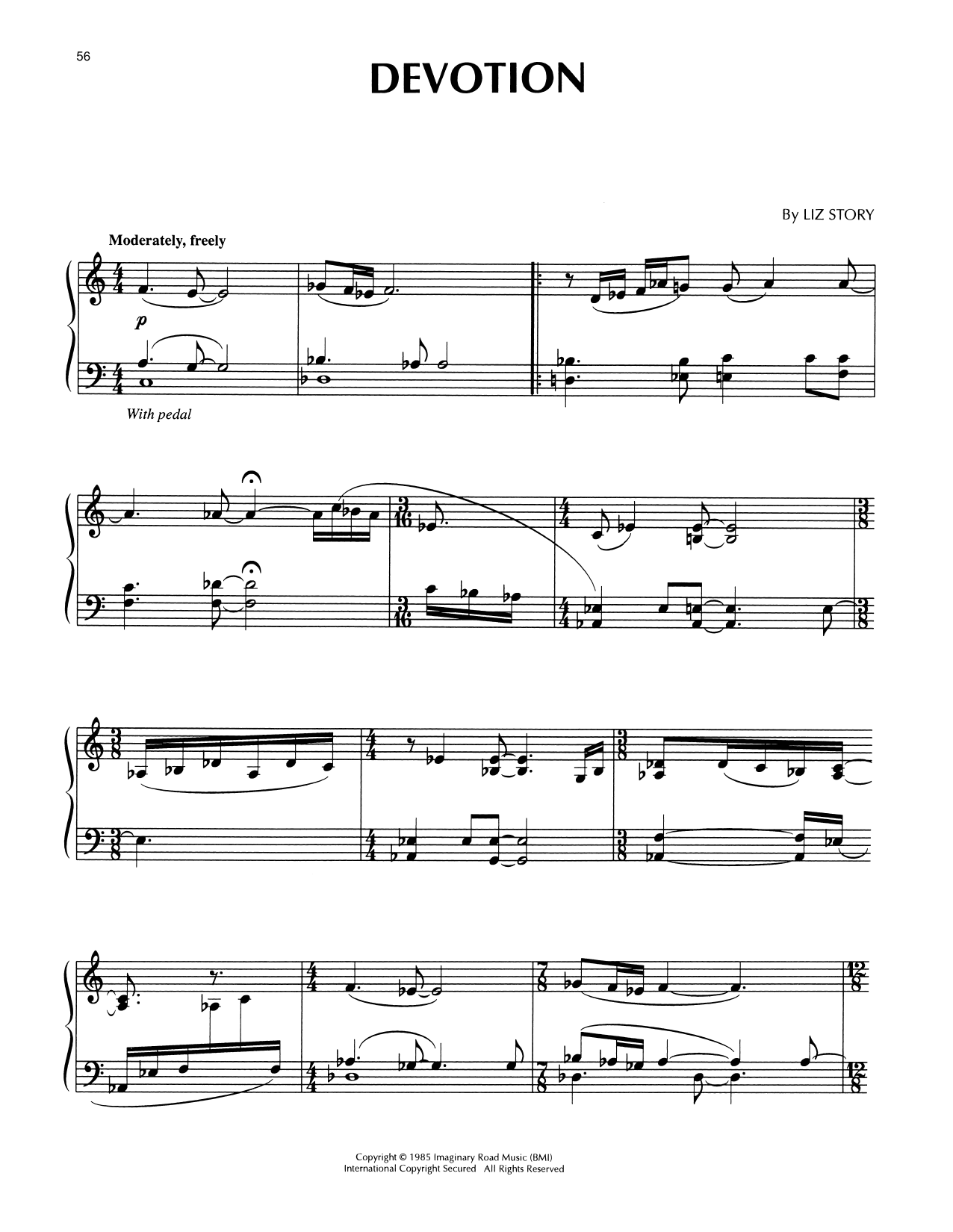 Download Liz Story Devotion Sheet Music and learn how to play Piano Solo PDF digital score in minutes