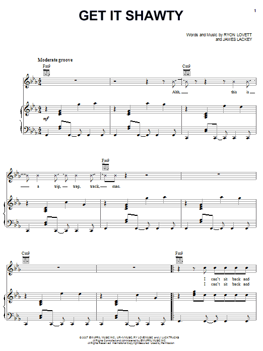 Download Lloyd Get It Shawty Sheet Music and learn how to play Piano, Vocal & Guitar (Right-Hand Melody) PDF digital score in minutes
