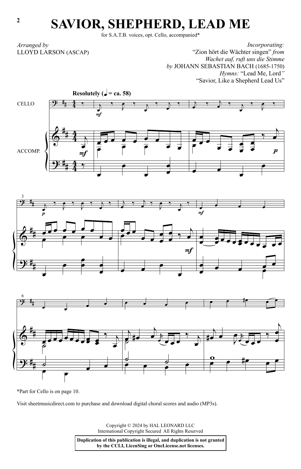 Download Lloyd Larson Savior, Shepherd, Lead Me Sheet Music and learn how to play SATB Choir PDF digital score in minutes