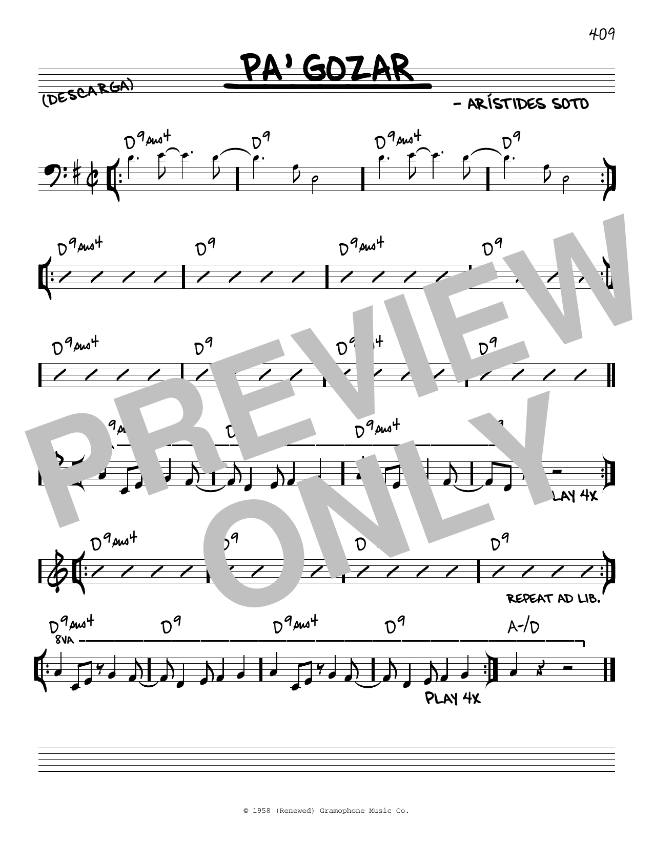 Download Los Amigos Pa' Gozar Sheet Music and learn how to play Real Book – Melody & Chords PDF digital score in minutes