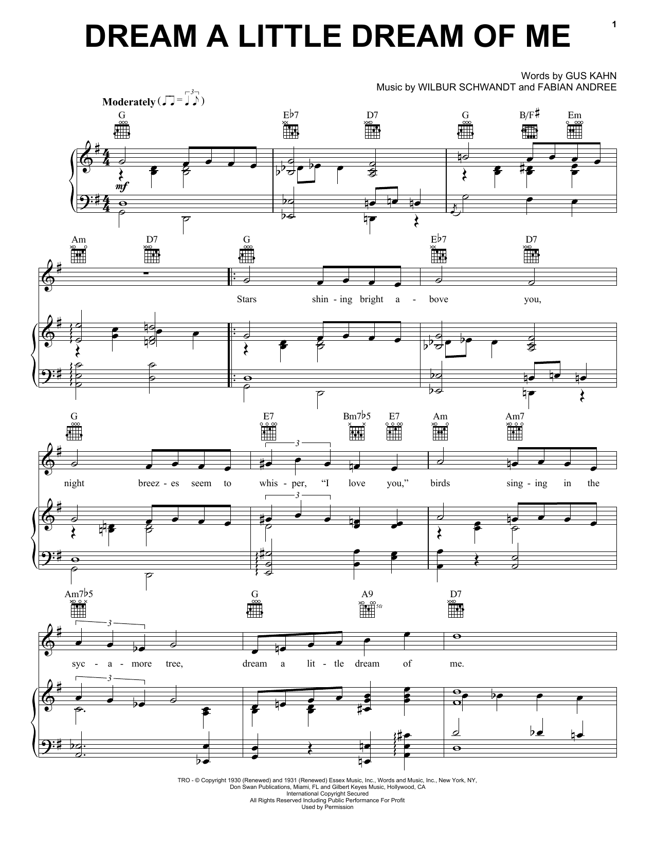 Download Louis Armstrong Dream A Little Dream Of Me Sheet Music and learn how to play Real Book – Melody, Lyrics & Chords PDF digital score in minutes