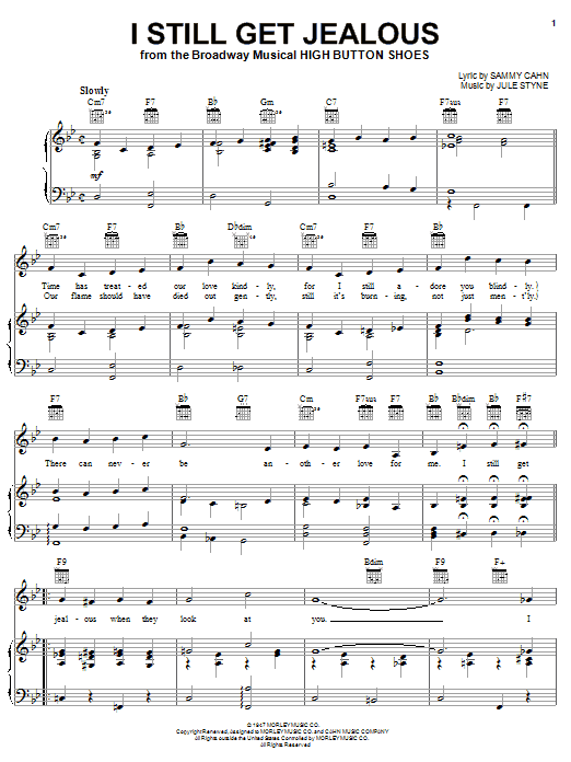 Download Louis Armstrong I Still Get Jealous Sheet Music and learn how to play Piano, Vocal & Guitar (Right-Hand Melody) PDF digital score in minutes
