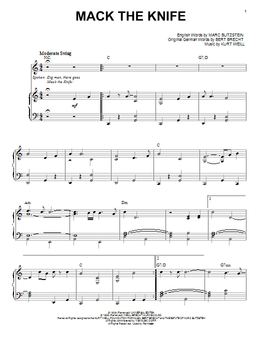 Download Louis Armstrong Mack The Knife Sheet Music and learn how to play Trumpet Transcription PDF digital score in minutes