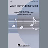 Download or print Louis Armstrong What A Wonderful World (arr. Audrey Snyder) Sheet Music Printable PDF -page score for Pop / arranged SSAA Choir SKU: 448600.