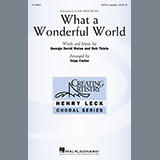 Download or print Louis Armstrong What A Wonderful World (arr. Tripp Carter) Sheet Music Printable PDF -page score for Pop / arranged SATB Choir SKU: 1229873.