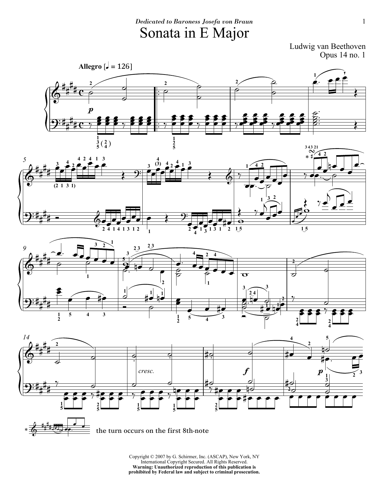 Download Ludwig van Beethoven Piano Sonata No. 9, Op. 14, No. 1 Sheet Music and learn how to play Piano PDF digital score in minutes