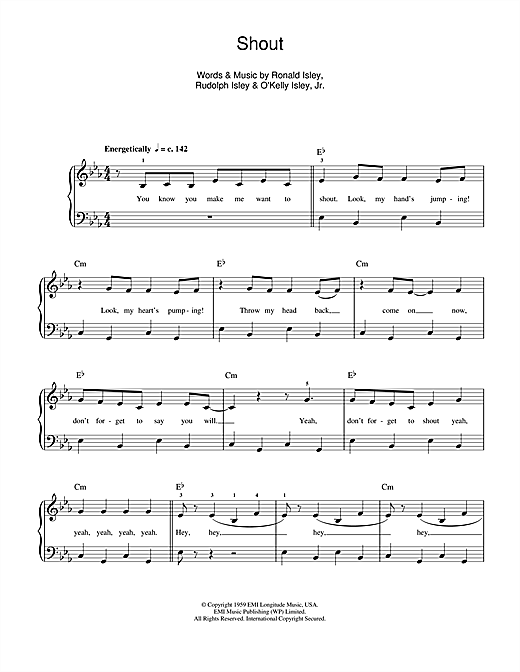 Download Lulu Shout Sheet Music and learn how to play Piano, Vocal & Guitar PDF digital score in minutes