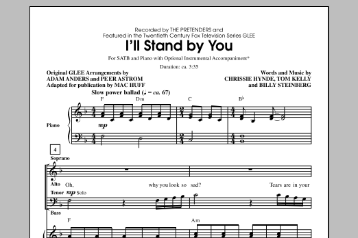 Download Glee Cast I'll Stand By You (arr. Mac Huff) Sheet Music and learn how to play 2-Part Choir PDF digital score in minutes