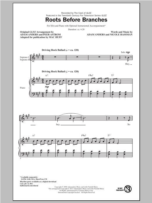 Download Mac Huff Roots Before Branches Sheet Music and learn how to play SAB PDF digital score in minutes