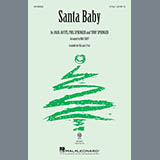 Download or print Mac Huff Santa Baby Sheet Music Printable PDF -page score for Winter / arranged 2-Part Choir SKU: 182449.
