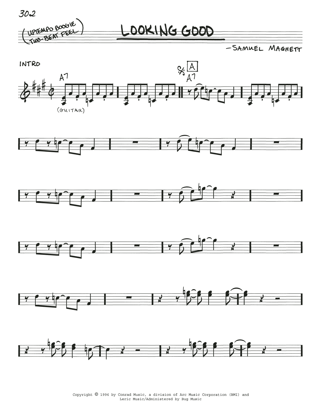 Download Magic Sam Looking Good Sheet Music and learn how to play Real Book – Melody, Lyrics & Chords PDF digital score in minutes