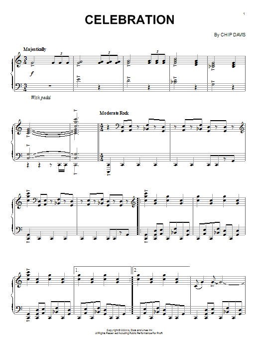 Download Mannheim Steamroller Celebration Sheet Music and learn how to play Piano PDF digital score in minutes