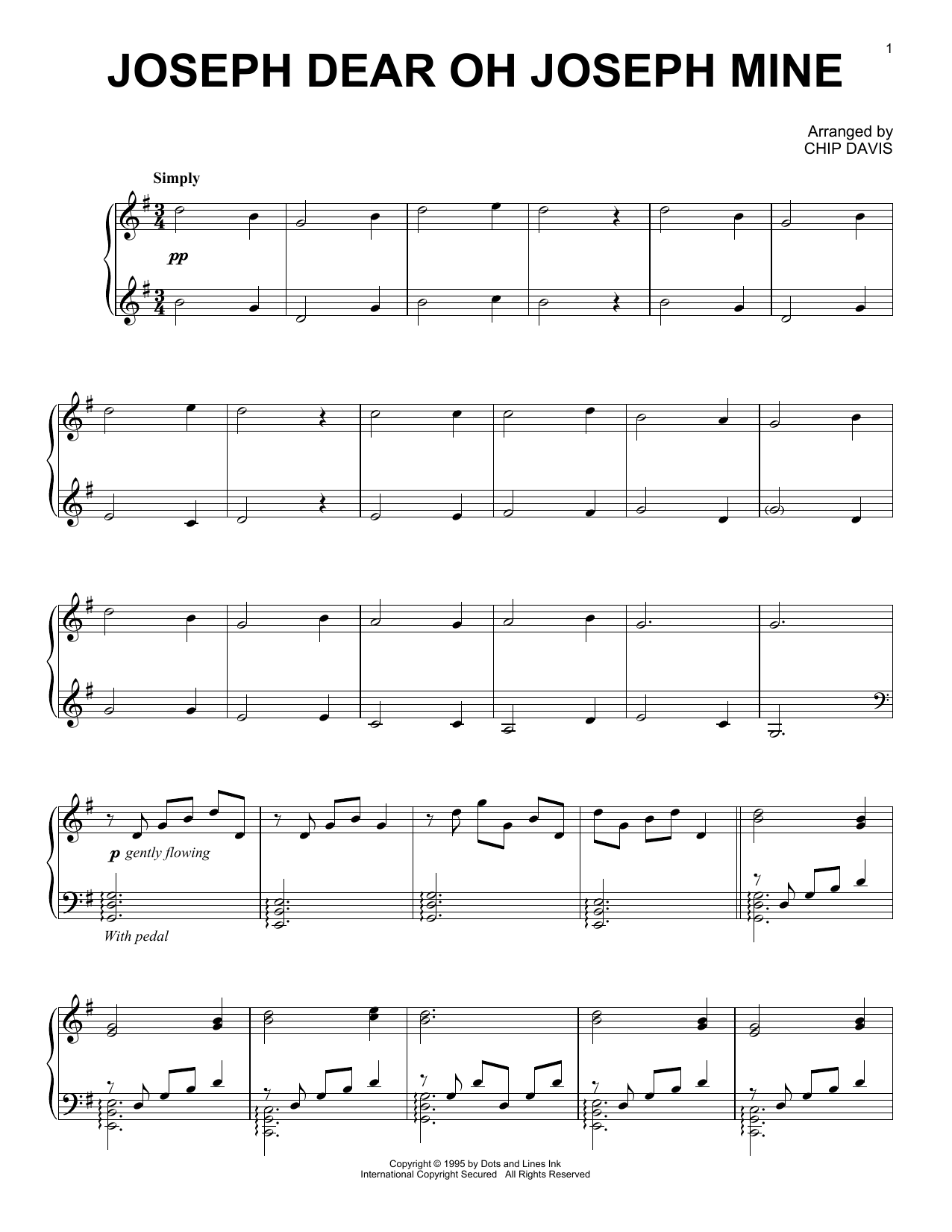 Download Mannheim Steamroller Joseph Dear Oh Joseph Mine Sheet Music and learn how to play Piano Solo PDF digital score in minutes