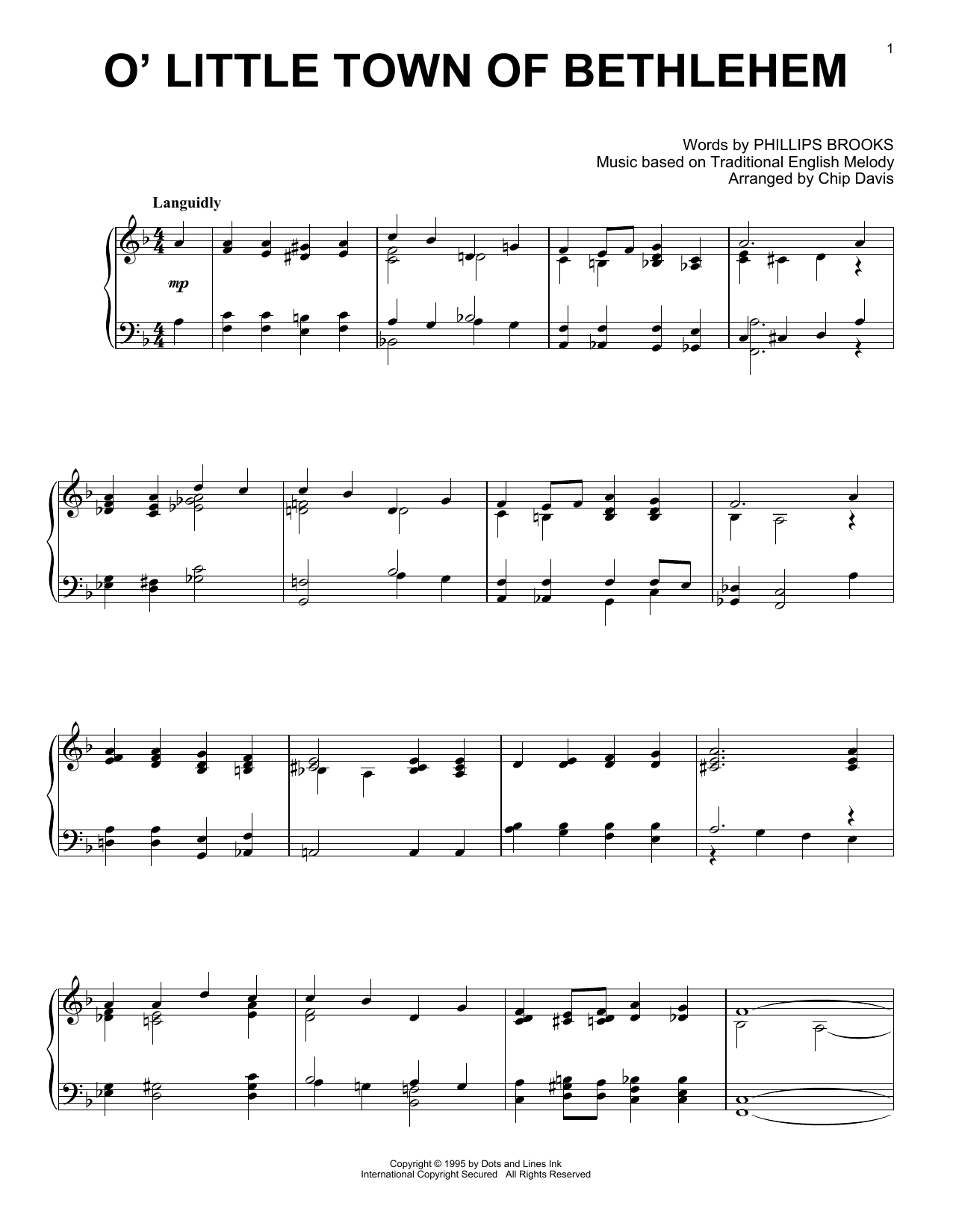 Download Mannheim Steamroller O' Little Town Of Bethlehem Sheet Music and learn how to play Piano Solo PDF digital score in minutes