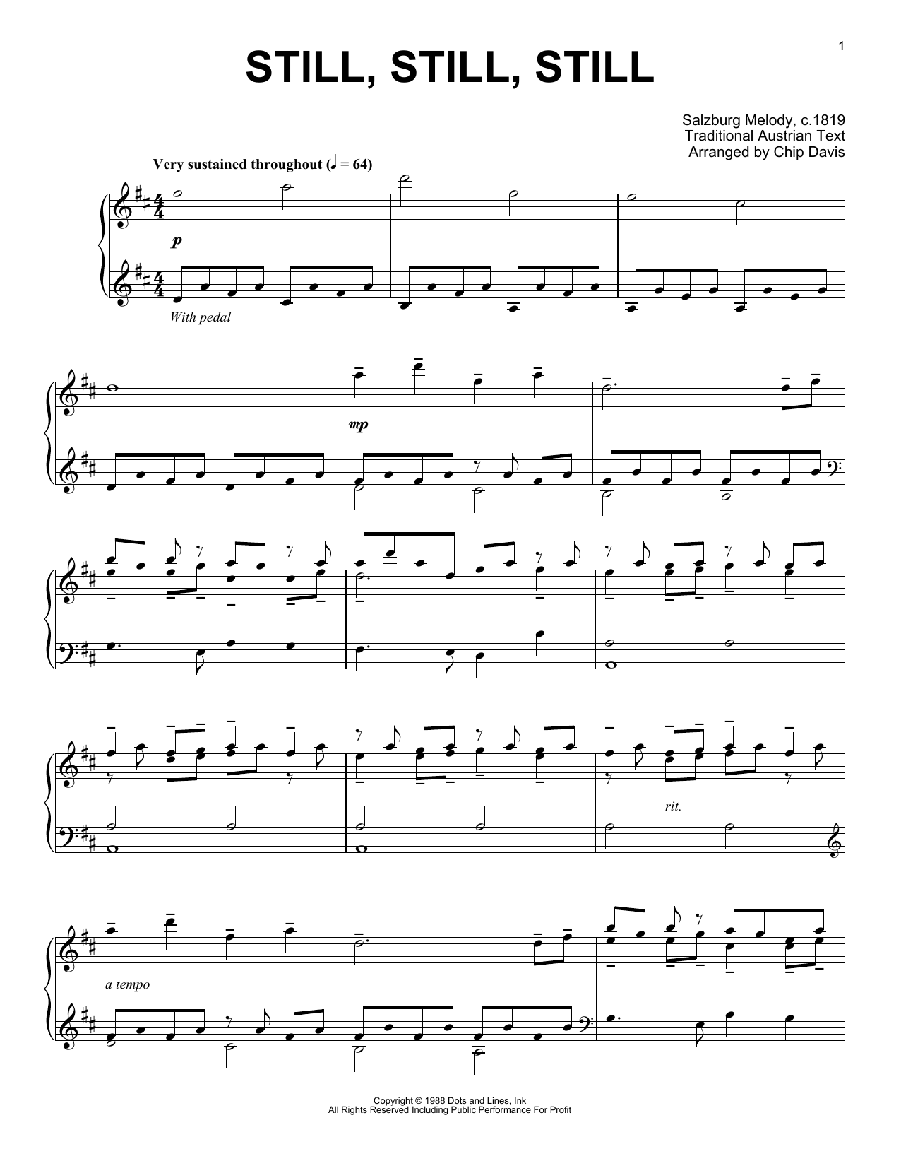 Download Mannheim Steamroller Still, Still, Still Sheet Music and learn how to play Piano Solo PDF digital score in minutes