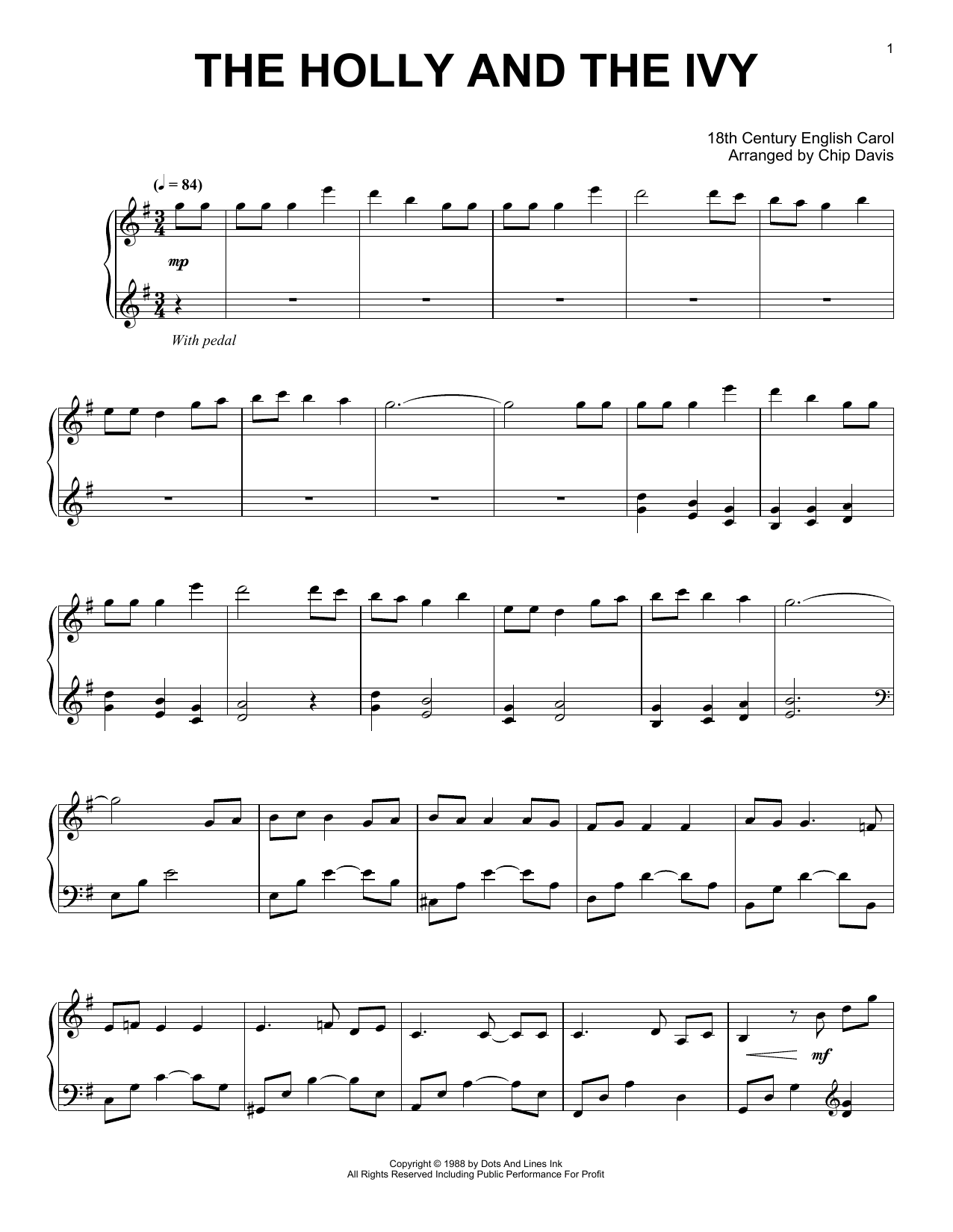 Download Mannheim Steamroller The Holly And The Ivy Sheet Music and learn how to play Piano Solo PDF digital score in minutes