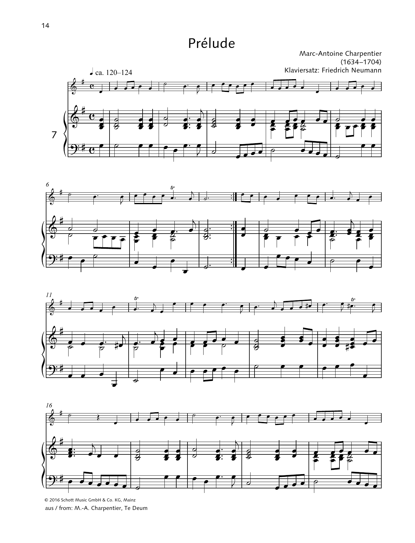 Download Marc-Antoine Charpentier Prélude Sheet Music and learn how to play Woodwind Solo PDF digital score in minutes
