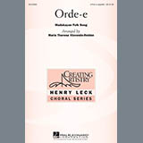 Download or print Traditional Folksong Orde-E (arr. Maria Theresa Vizconde-Roldan) Sheet Music Printable PDF -page score for Festival / arranged 3-Part Treble SKU: 150541.