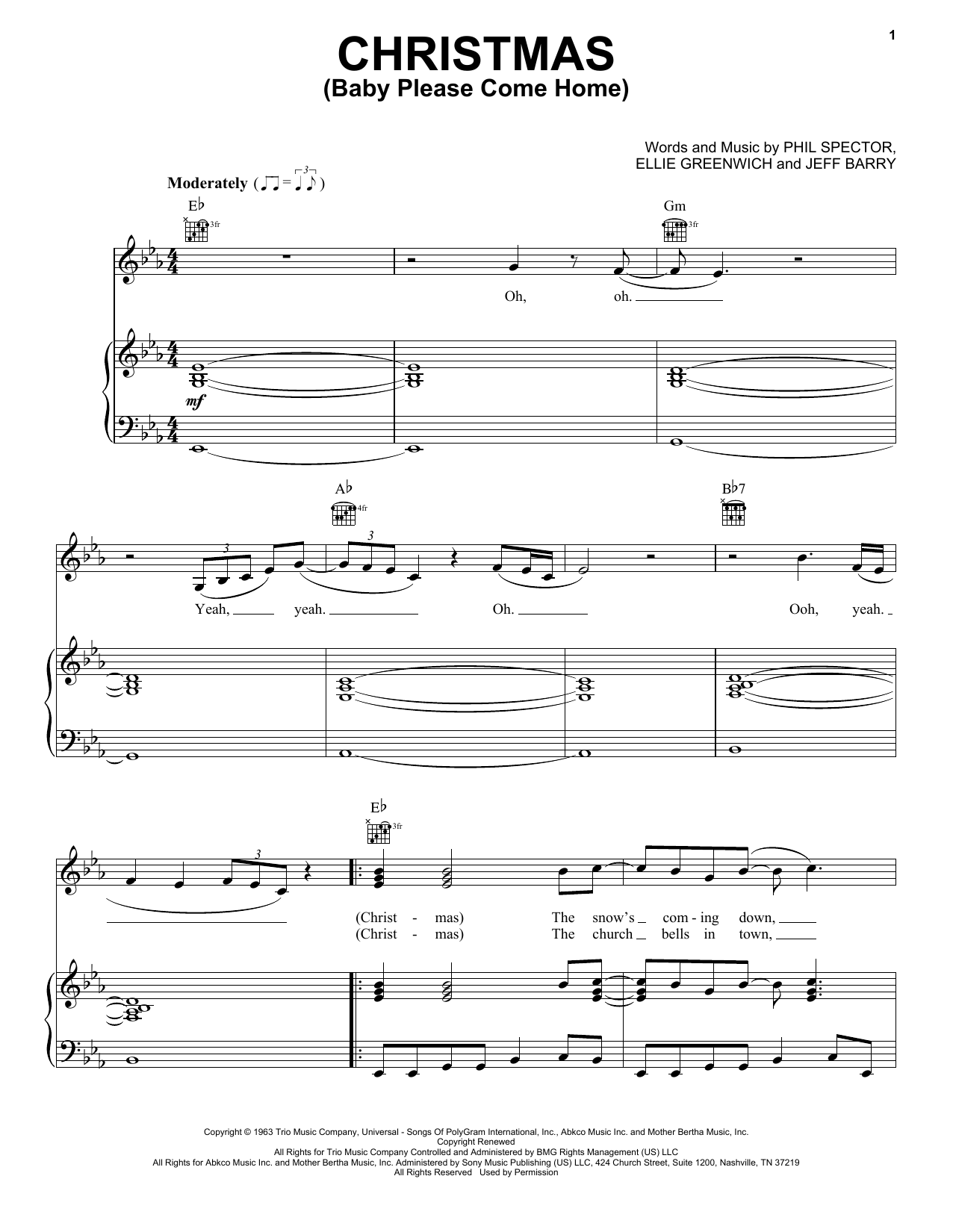 Download Mariah Carey Christmas (Baby Please Come Home) Sheet Music and learn how to play Trombone Solo PDF digital score in minutes