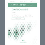 Download or print Marianna Martines Dixit Dominus (arr. Andrew Hathaway) Sheet Music Printable PDF -page score for Concert / arranged SATB Choir SKU: 1544254.