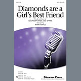 Download or print Marilyn Monroe Diamonds Are A Girl's Best Friend (arr. Mark Hayes) Sheet Music Printable PDF -page score for Film/TV / arranged SATB Choir SKU: 517801.