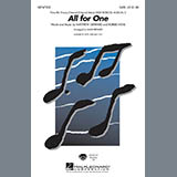 Download or print Mark Brymer All For One (from High School Musical 2) Sheet Music Printable PDF -page score for Disney / arranged 2-Part Choir SKU: 284109.