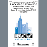 Download or print Mark Brymer Backstage Romance (from Moulin Rouge! The Musical) Sheet Music Printable PDF -page score for Rock / arranged SATB Choir SKU: 452285.