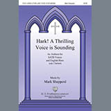 Download or print Mark Shepperd Hark! A Thrilling Voice Is Sounding Sheet Music Printable PDF -page score for Sacred / arranged SATB Choir SKU: 431027.
