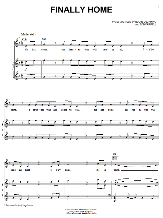Download Mark Stuart Finally Home Sheet Music and learn how to play Piano, Vocal & Guitar (Right-Hand Melody) PDF digital score in minutes