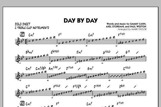 Download Mark Taylor Day by Day - C Solo Sheet Sheet Music and learn how to play Jazz Ensemble PDF digital score in minutes