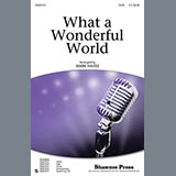 Download or print Mark Hayes What A Wonderful World Sheet Music Printable PDF -page score for Concert / arranged SAB SKU: 77908.
