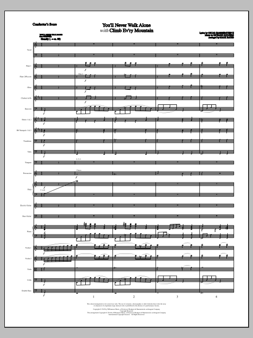 Mark Hayes You Ll Never Walk Alone With Climb Every Mountain Conductor Score Full Score Sheet Music Notes Download Printable Pdf Score