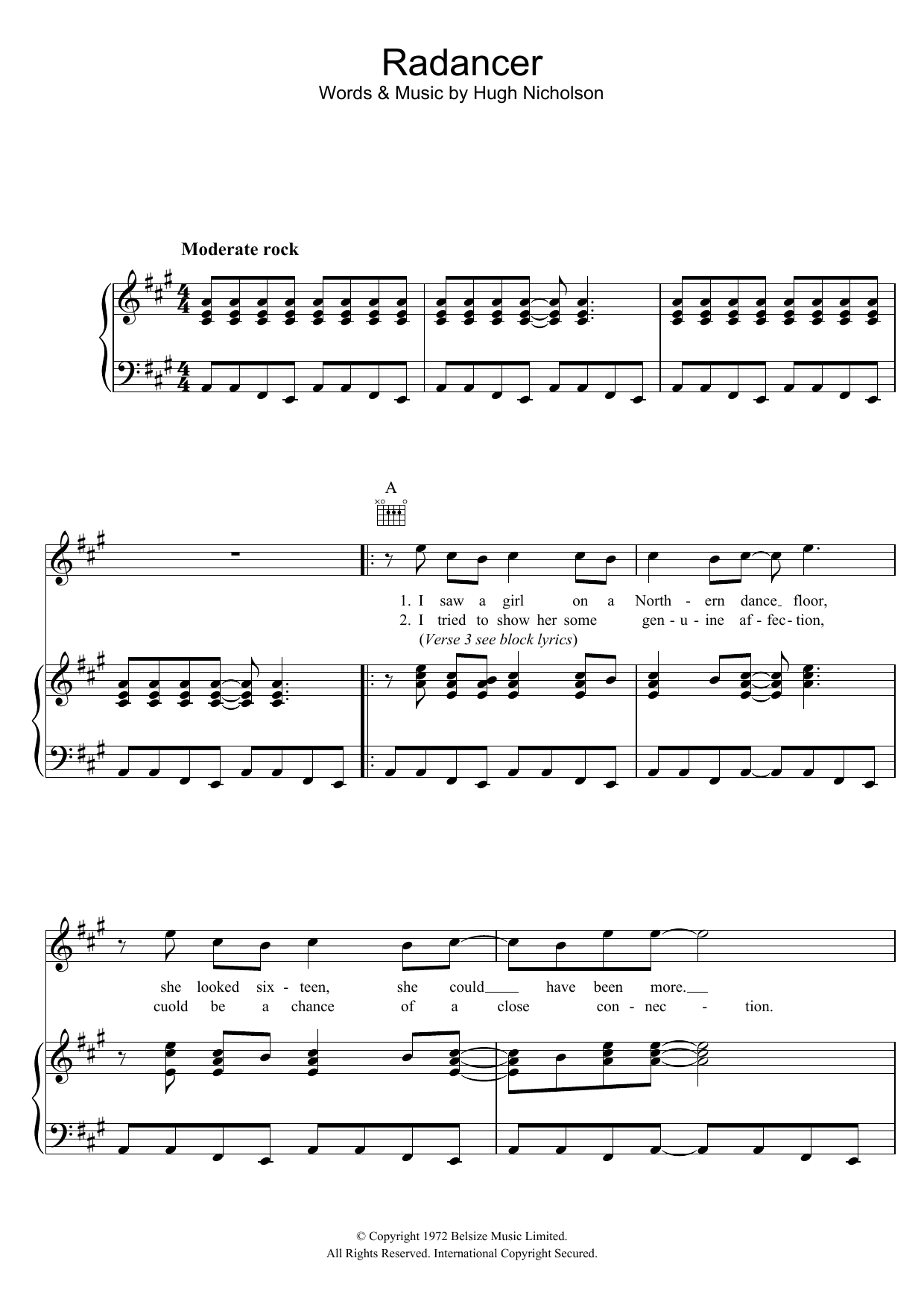 Download Marmalade Radancer Sheet Music and learn how to play Piano, Vocal & Guitar (Right-Hand Melody) PDF digital score in minutes