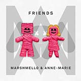 Download or print Marshmello & Anne-Marie FRIENDS Sheet Music Printable PDF -page score for Pop / arranged Big Note Piano SKU: 418088.