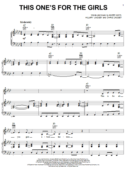 Download Martina McBride This One's For The Girls Sheet Music and learn how to play Easy Guitar PDF digital score in minutes