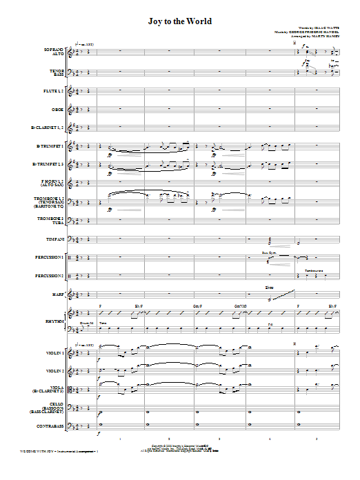 Download Marty Hamby We Come With Joy Orchestration - Full Score Sheet Music and learn how to play Choir Instrumental Pak PDF digital score in minutes