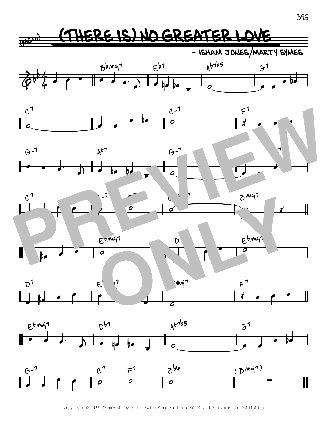 Download Marty Symes (There Is) No Greater Love [Reharmonized version] (arr. Jack Grassel) Sheet Music and learn how to play Real Book – Melody & Chords PDF digital score in minutes