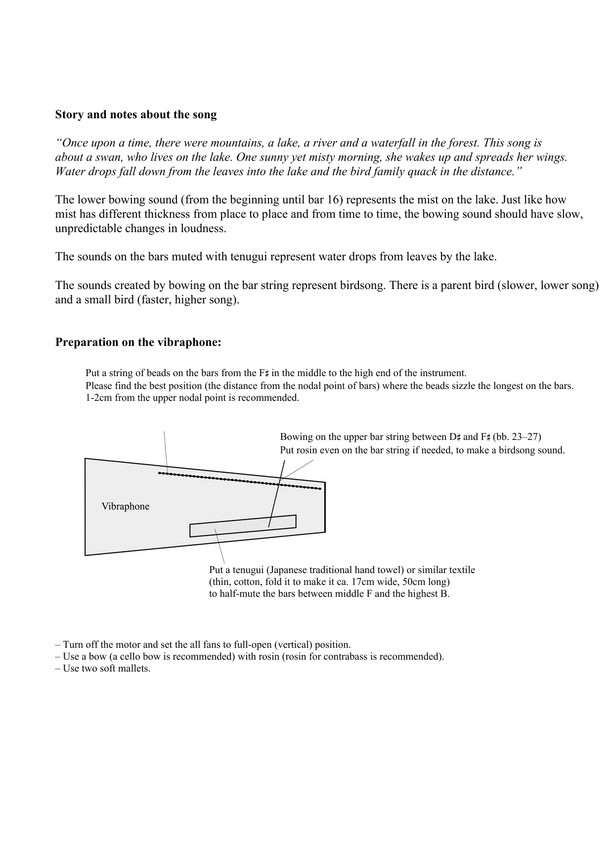 Download Masayoshi Fujita Swan And Morning Dews Sheet Music and learn how to play Vibraphone PDF digital score in minutes