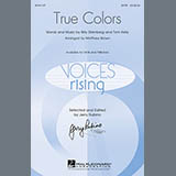 Download or print Cyndi Lauper True Colors (arr. Matthew Brown) Sheet Music Printable PDF -page score for Religious / arranged SATB SKU: 160088.
